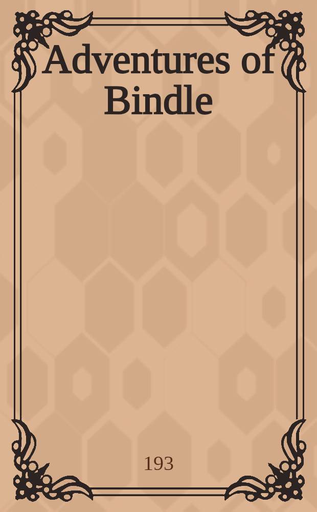 Adventures of Bindle