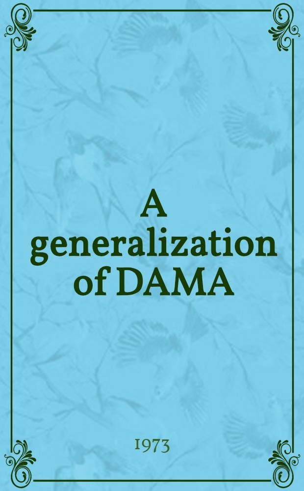 A generalization of DAMA