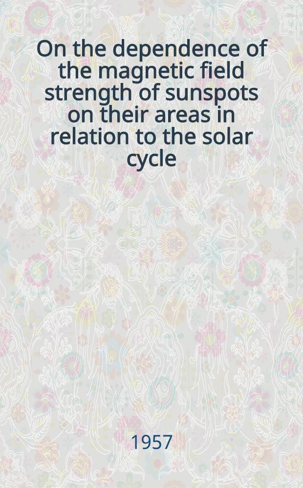 On the dependence of the magnetic field strength of sunspots on their areas in relation to the solar cycle