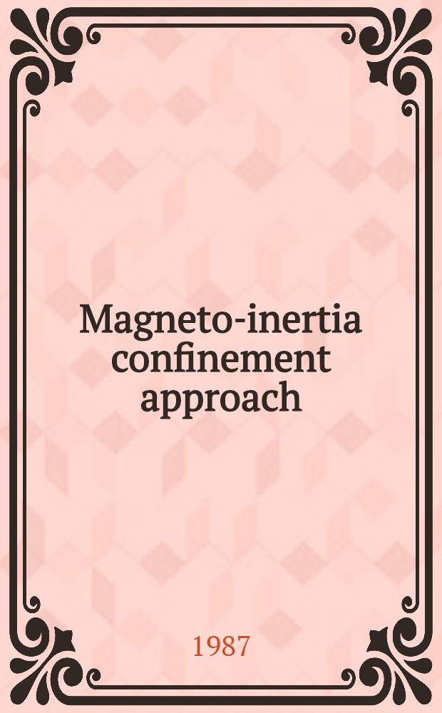 Magneto-inertia confinement approach (MICA) to fusion in dynamic Z-pinch formed from a frozen deuterium-tritium tube