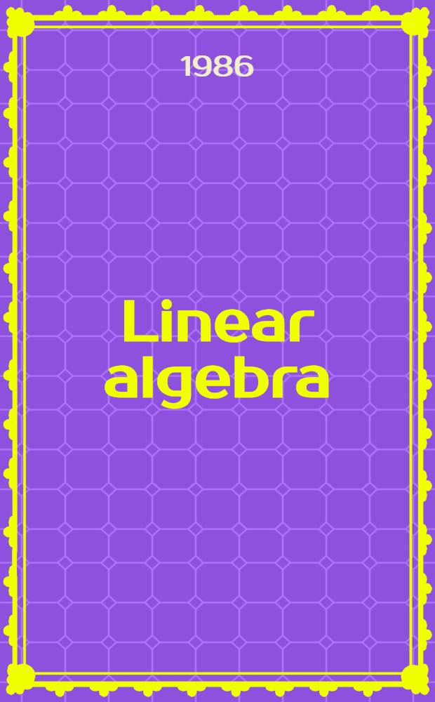Linear algebra