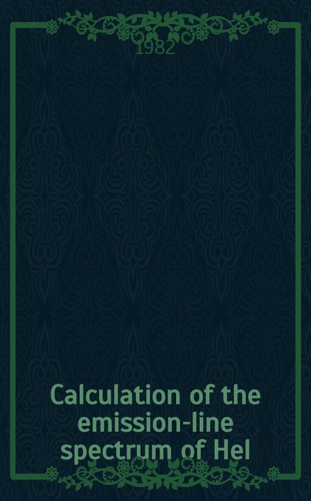 Calculation of the emission-line spectrum of Hel