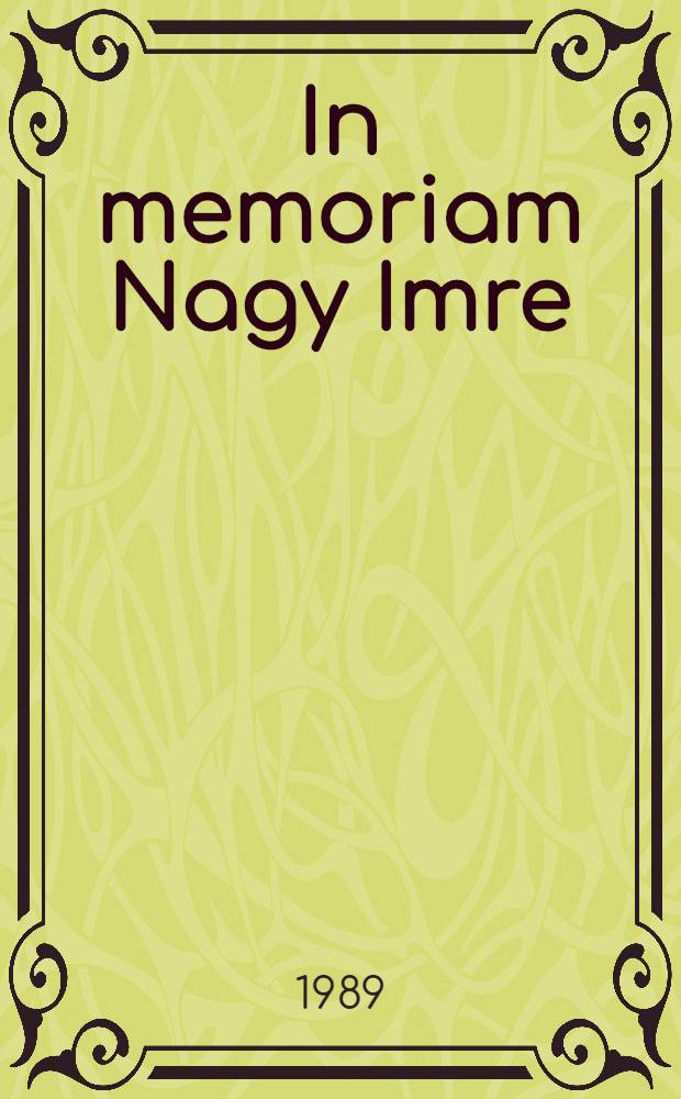In memoriam Nagy Imre : Emlékezés egy miniszterelnökre