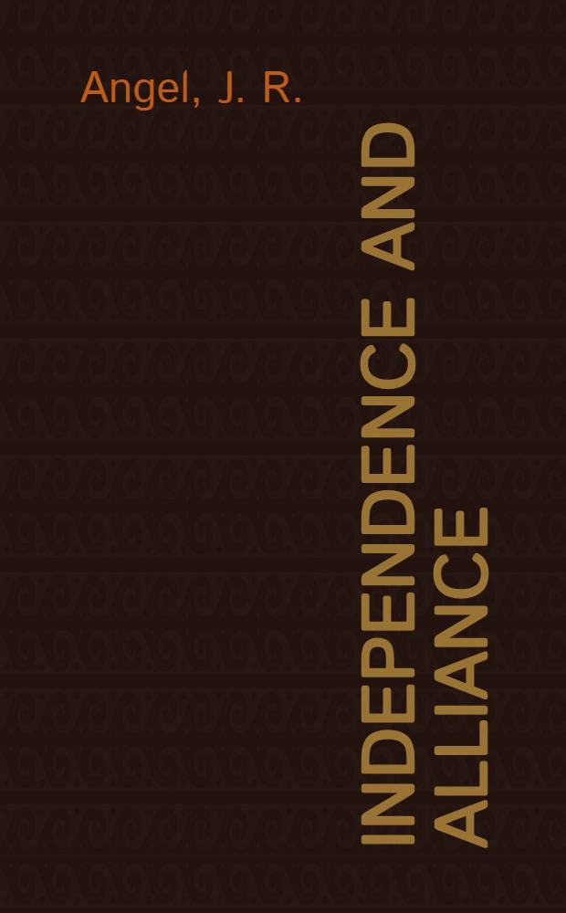 Independence and alliance : Australia in world affairs, 1976-80