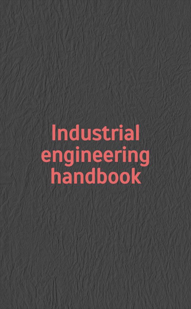 Industrial engineering handbook
