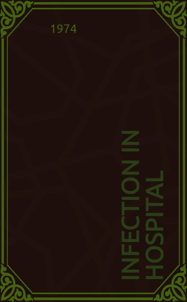 Infection in hospital : A code of practice