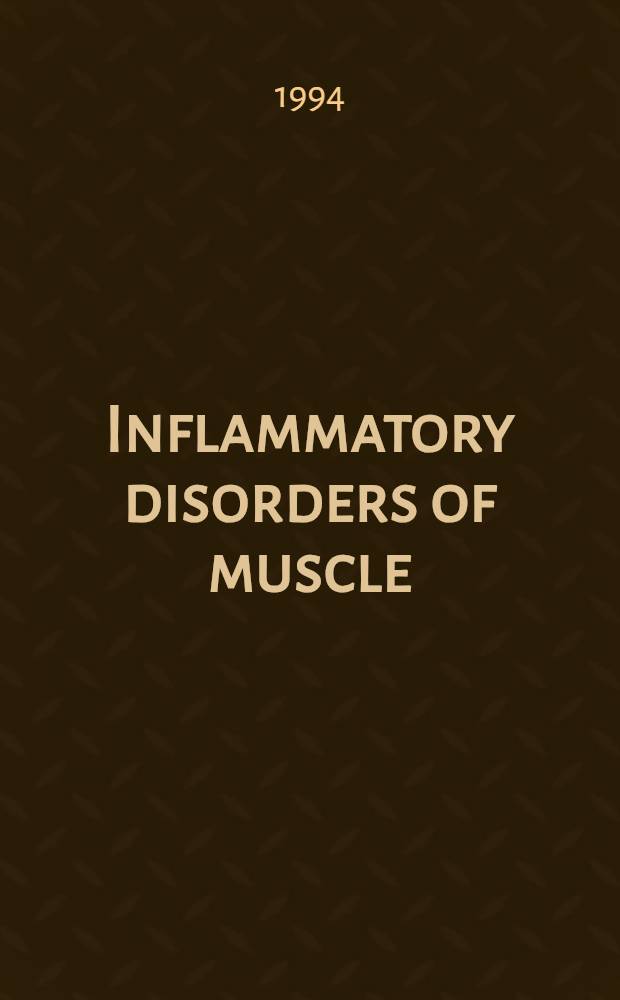 Inflammatory disorders of muscle