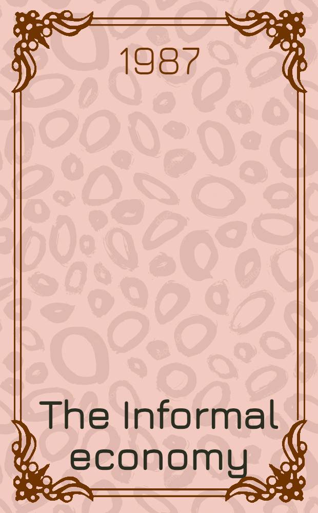 The Informal economy