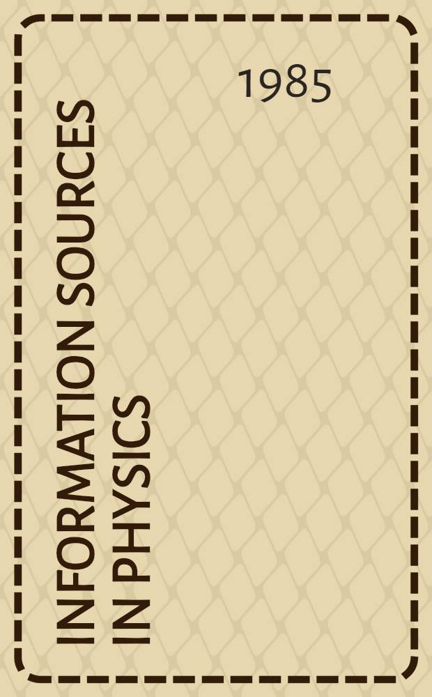 Information sources in physics