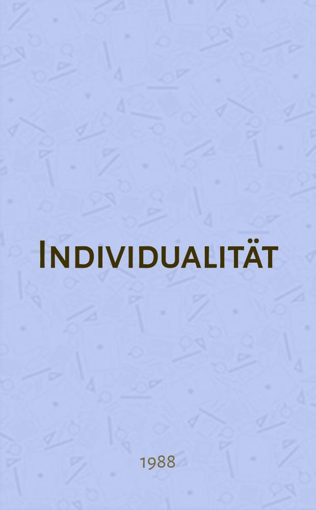 Individualität