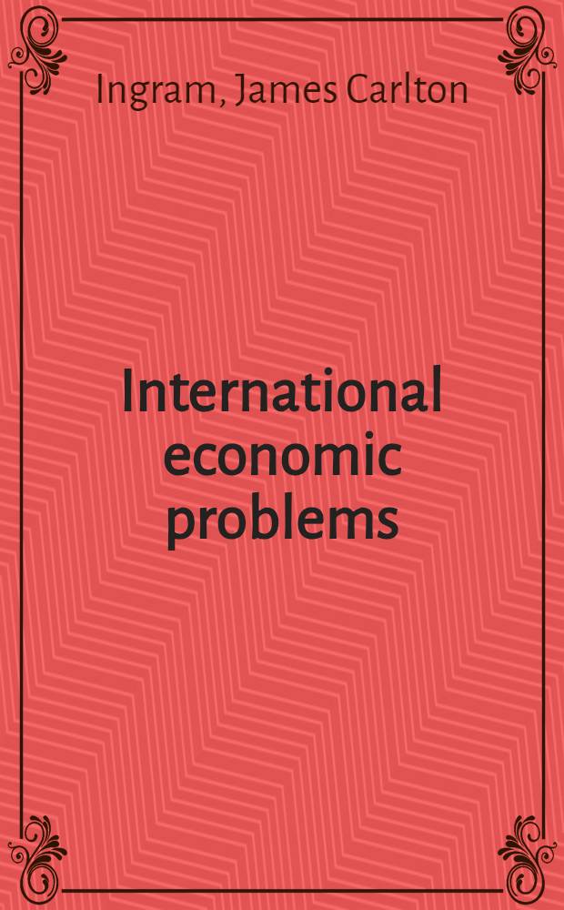 International economic problems