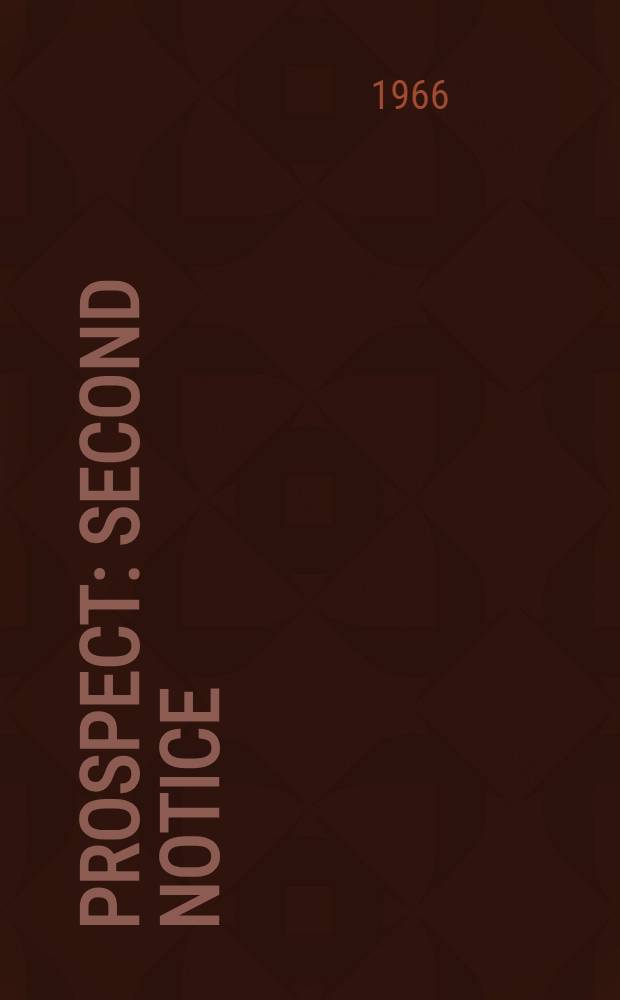 [Prospect] : Second notice