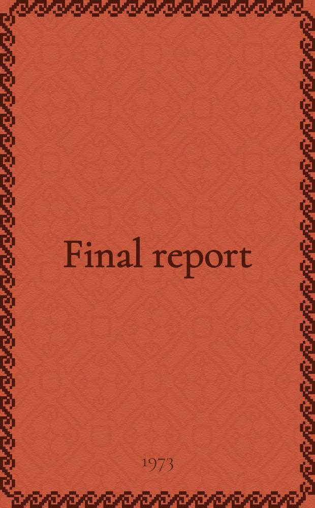 Final report