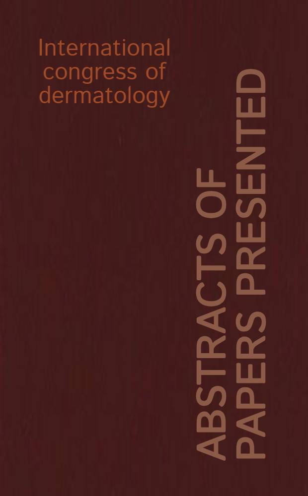 Abstracts of papers presented