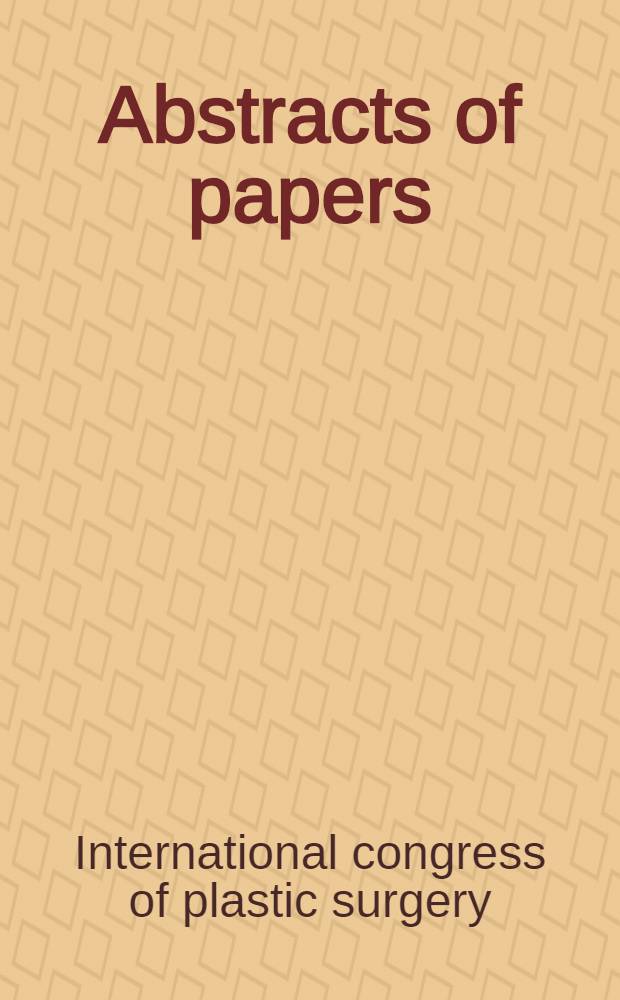 Abstracts of papers