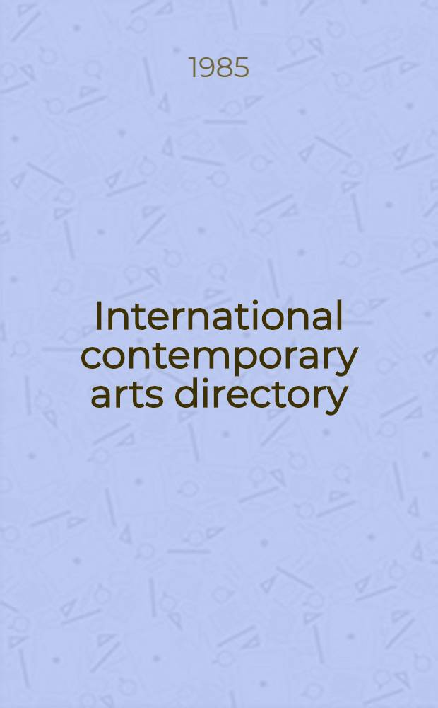 International contemporary arts directory