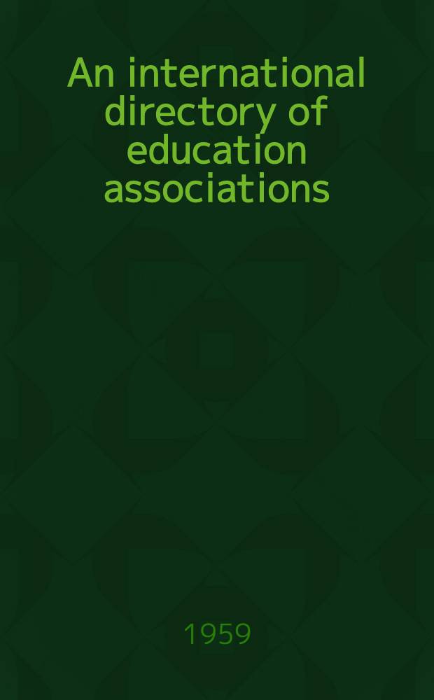 An international directory of education associations