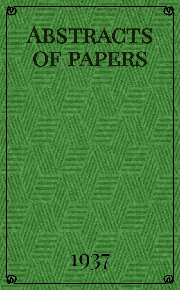Abstracts of papers