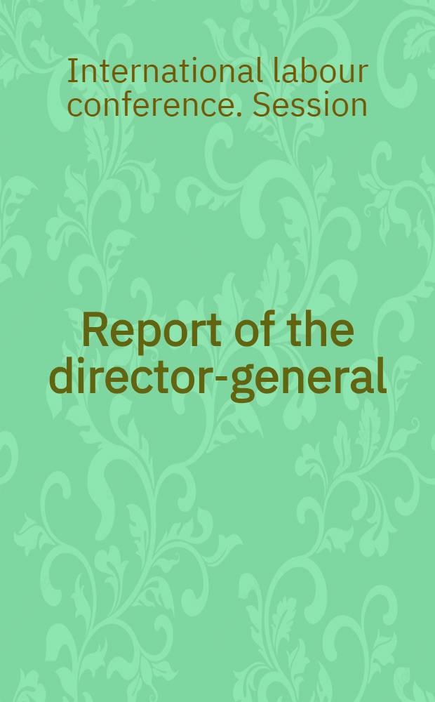 Report of the director-general