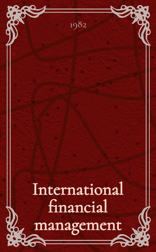 International financial management