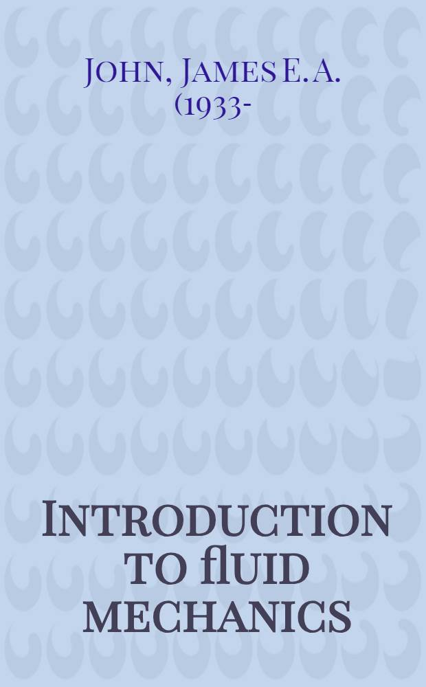 Introduction to fluid mechanics