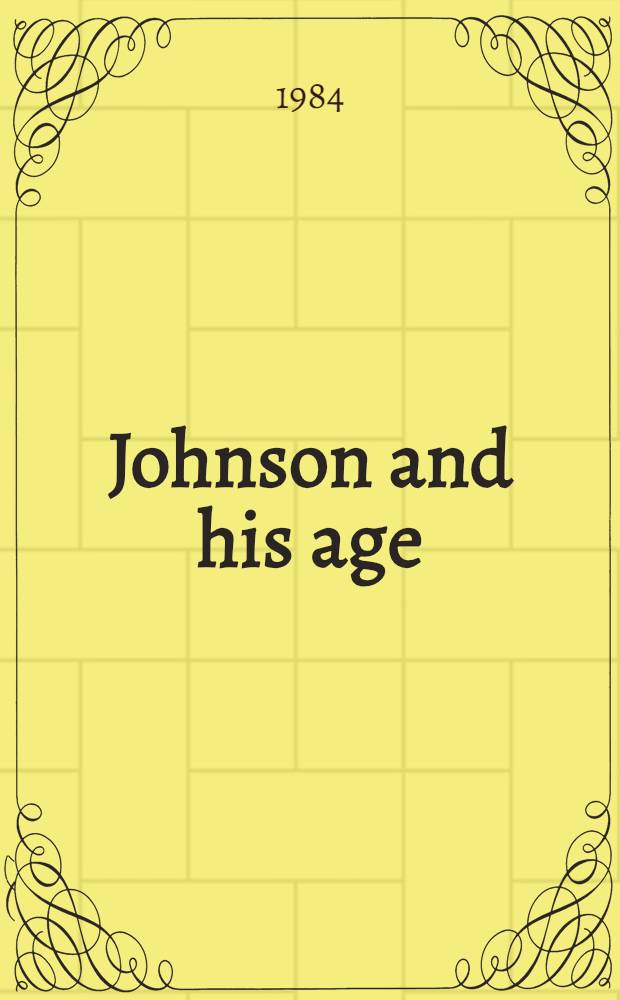 Johnson and his age