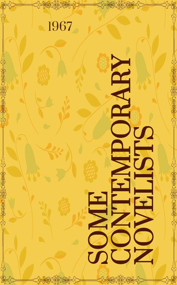 Some contemporary novelists : (Women)