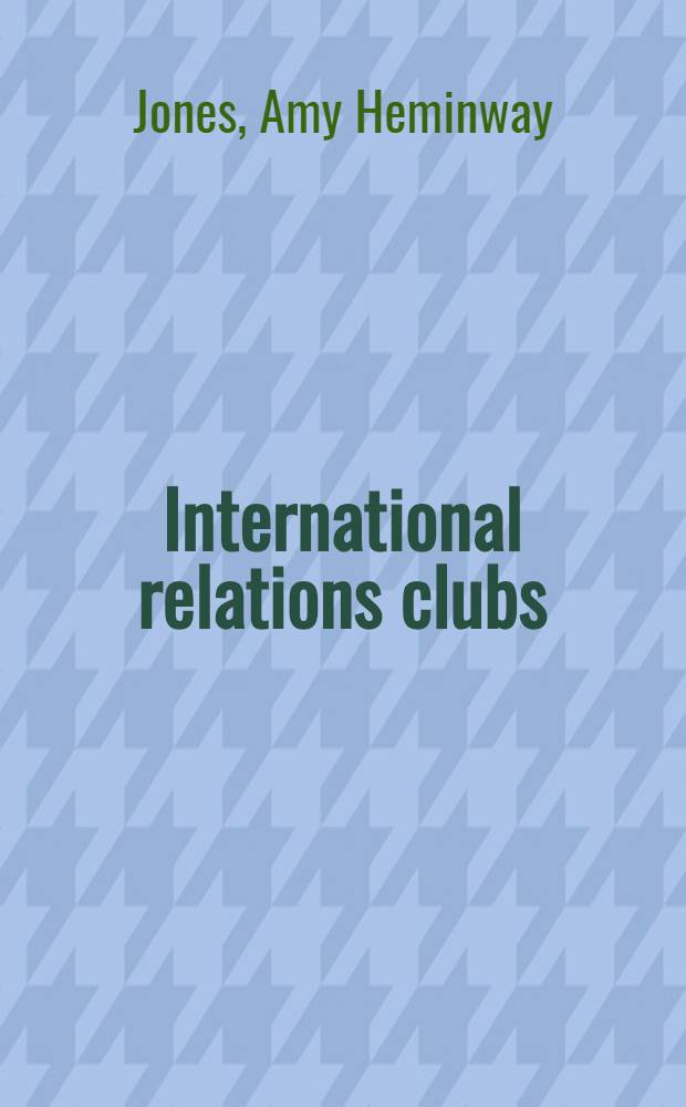 International relations clubs