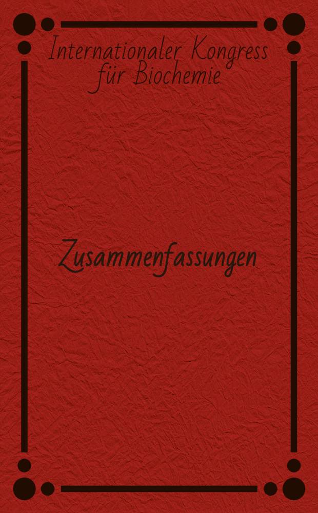 Zusammenfassungen