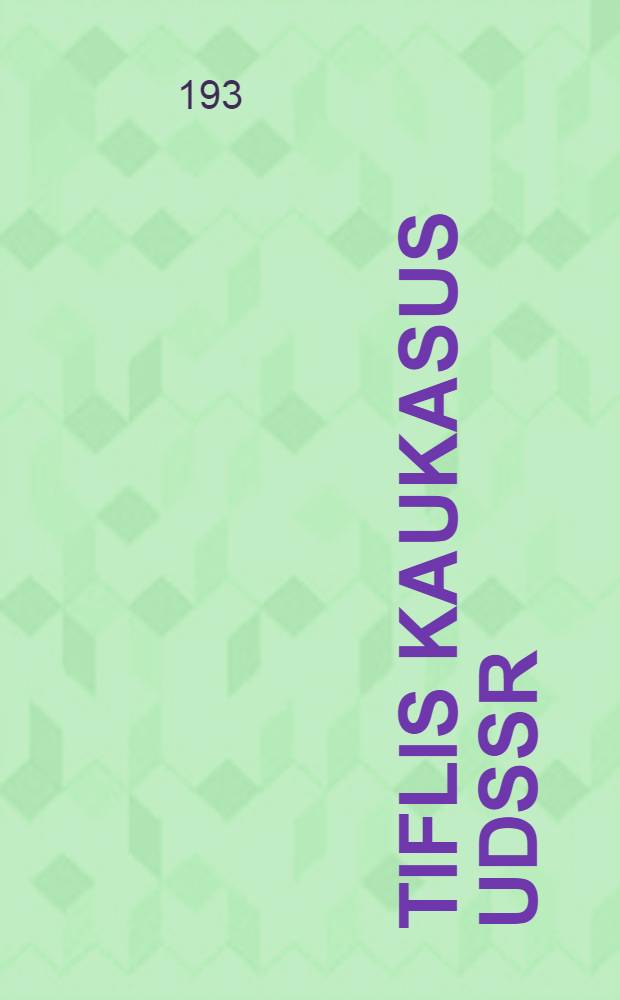 Tiflis Kaukasus UdSSR