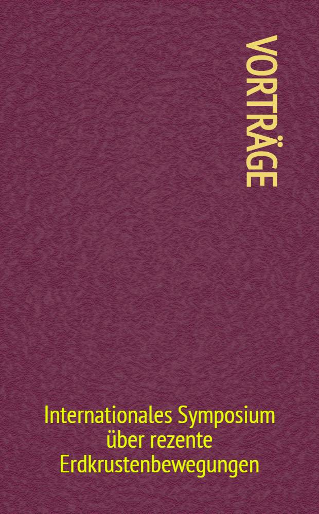 [Vorträge]