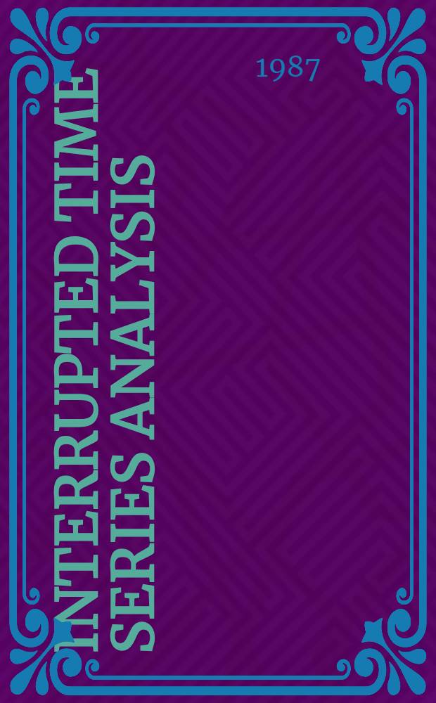 Interrupted time series analysis
