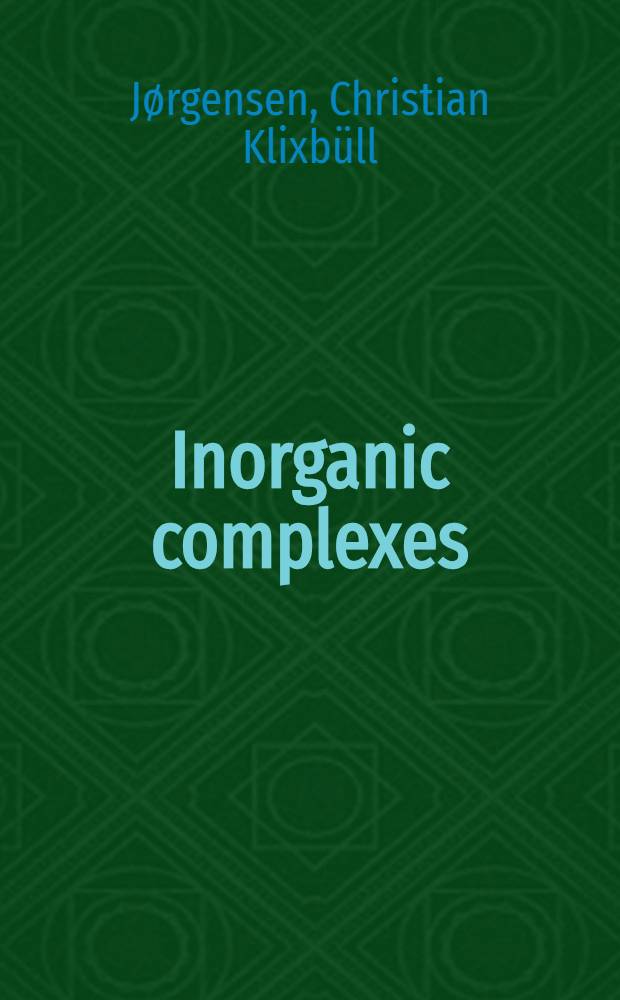 Inorganic complexes