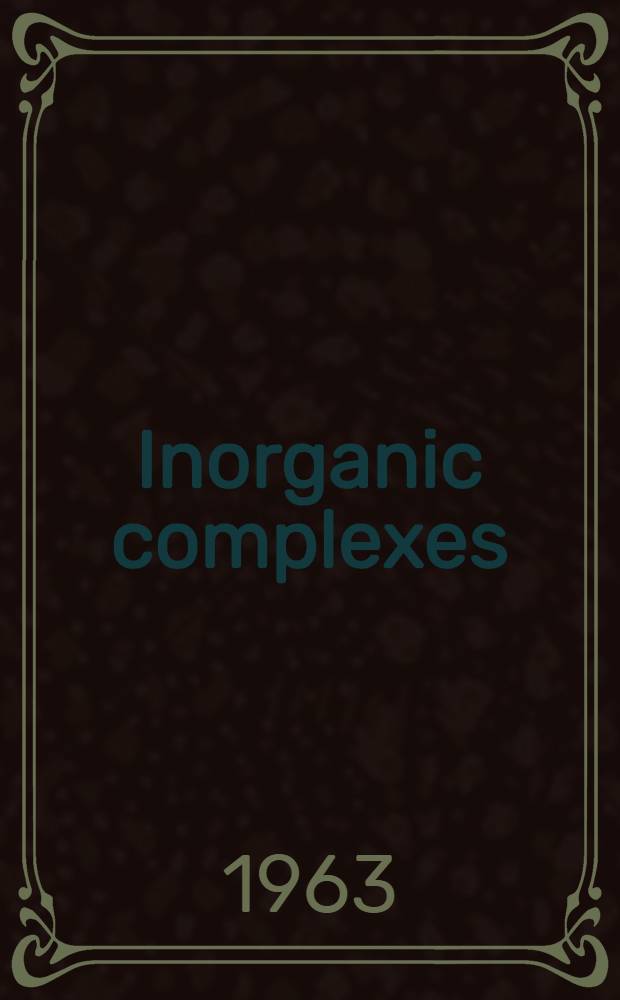 Inorganic complexes