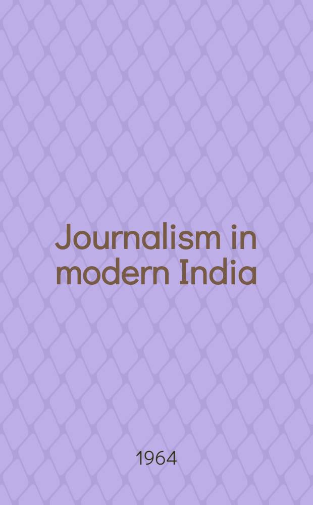 Journalism in modern India