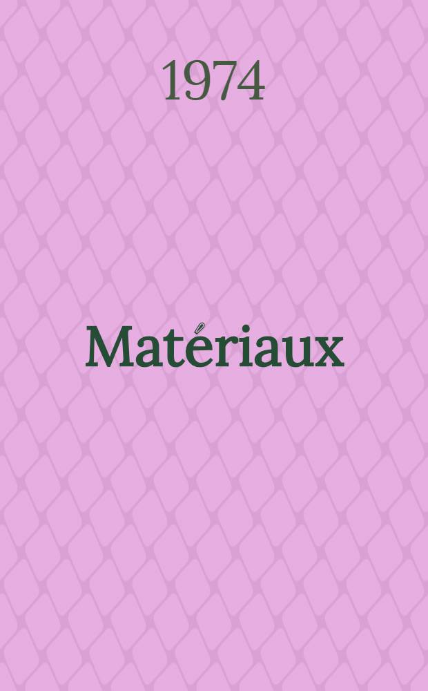 [Matériaux]