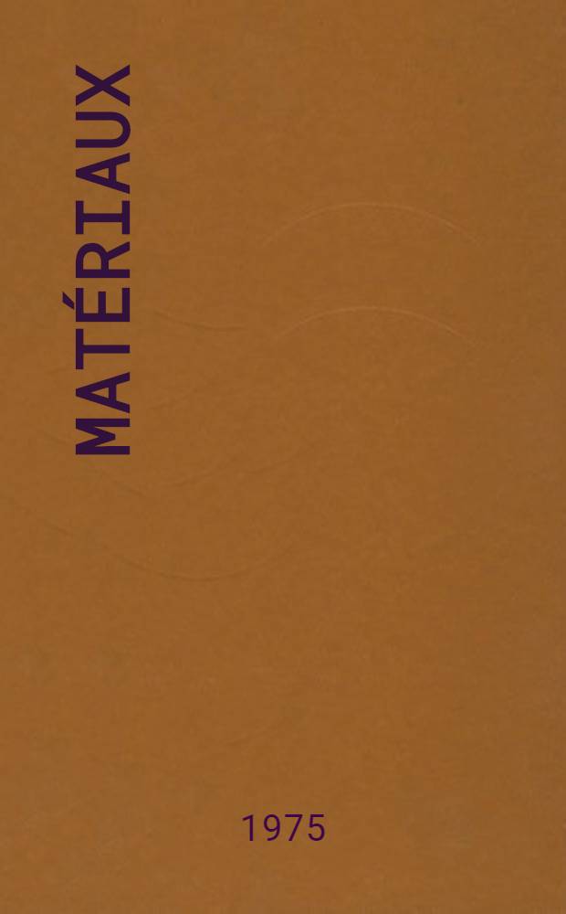 [Matériaux]