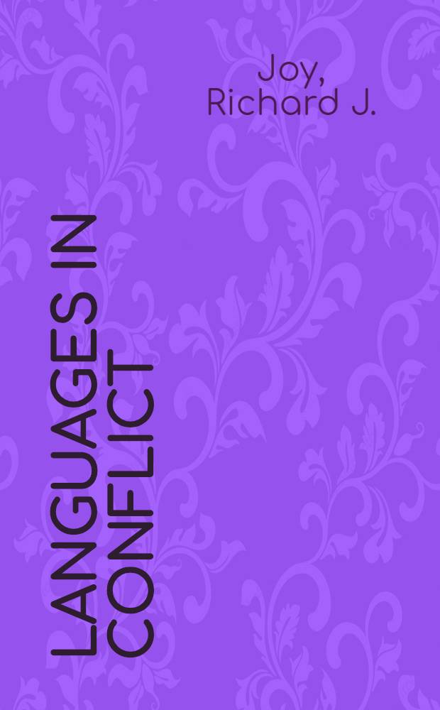 Languages in conflict : The Canad. experience