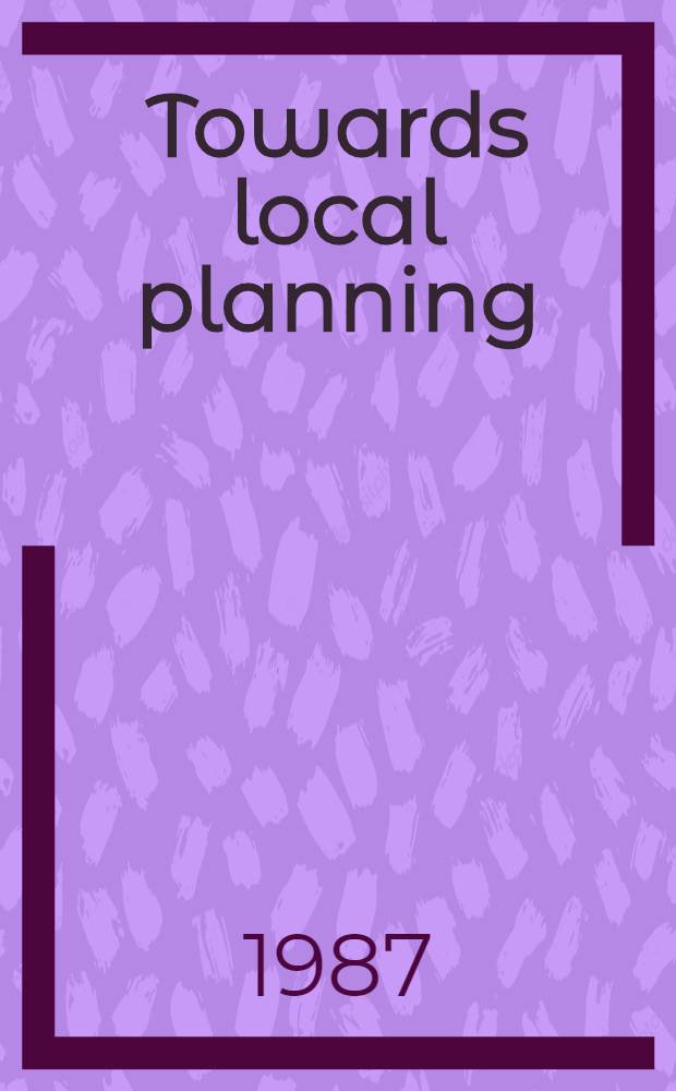 Towards local planning : An evaluation of the pilot COMTEC progr