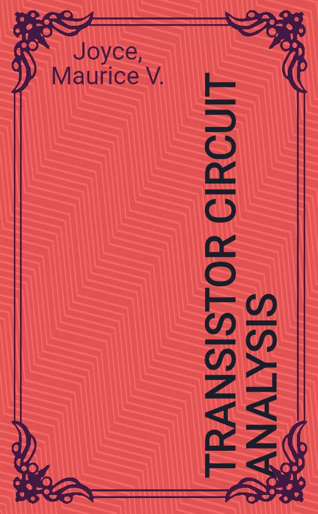 Transistor circuit analysis