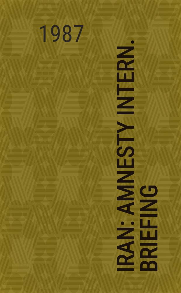 Iran : Amnesty intern. briefing