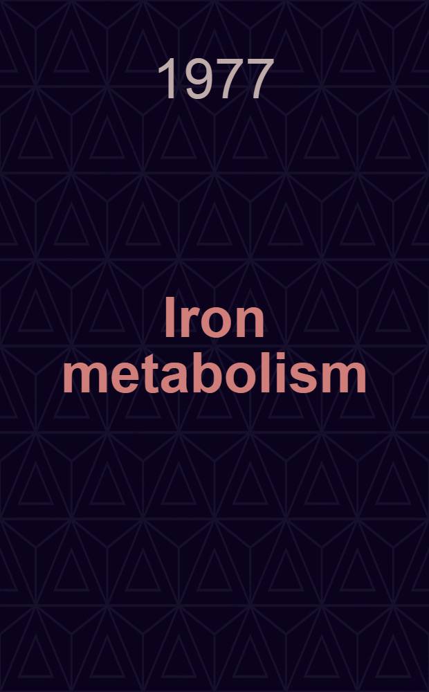 Iron metabolism
