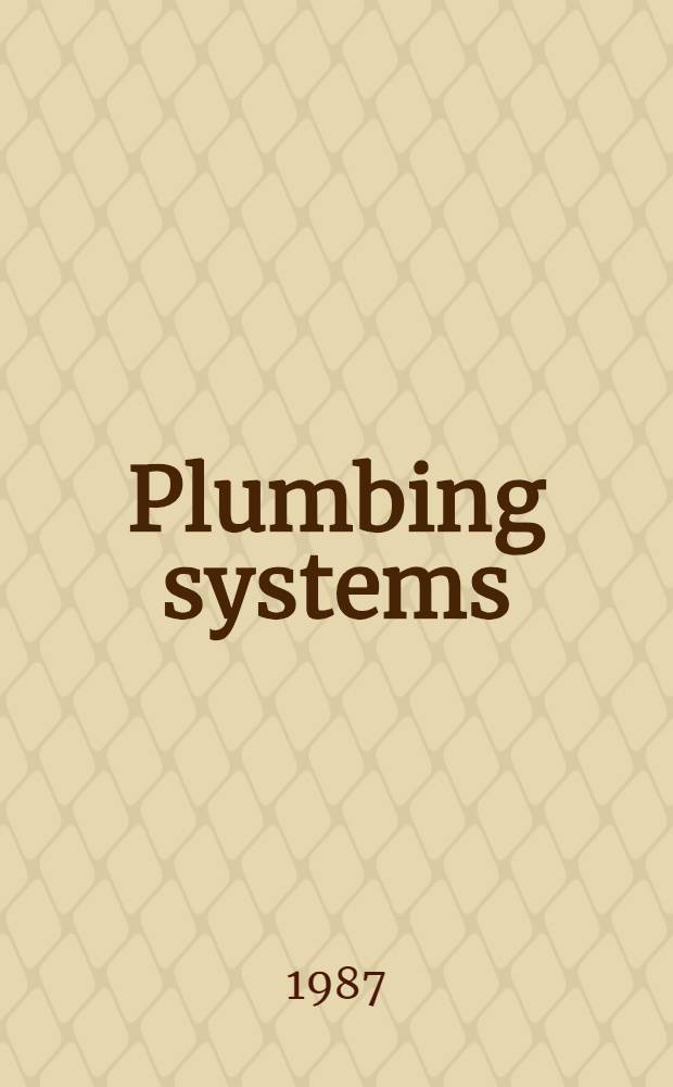 Plumbing systems