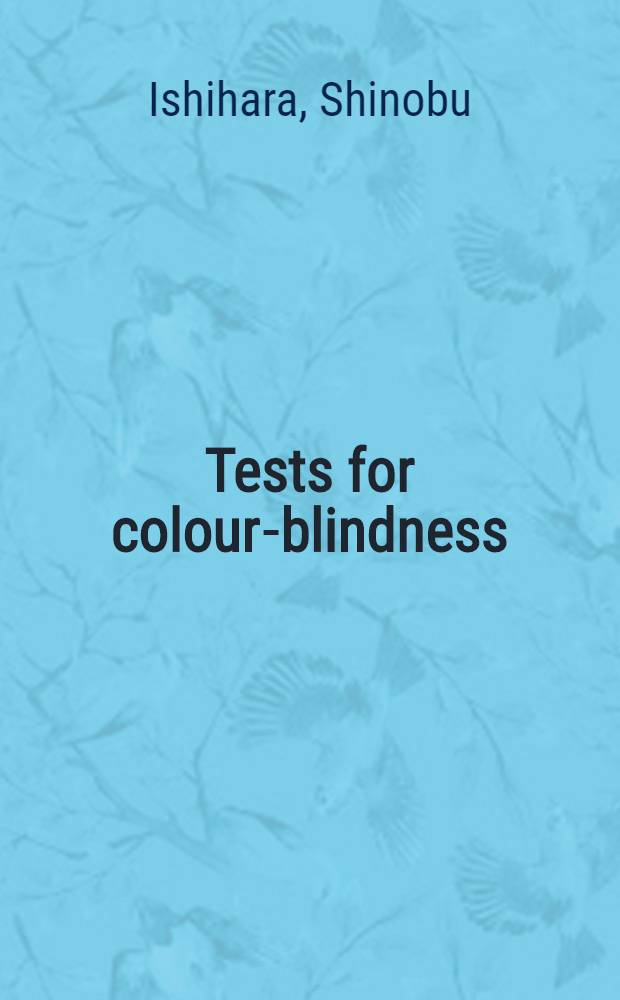 Tests for colour-blindness