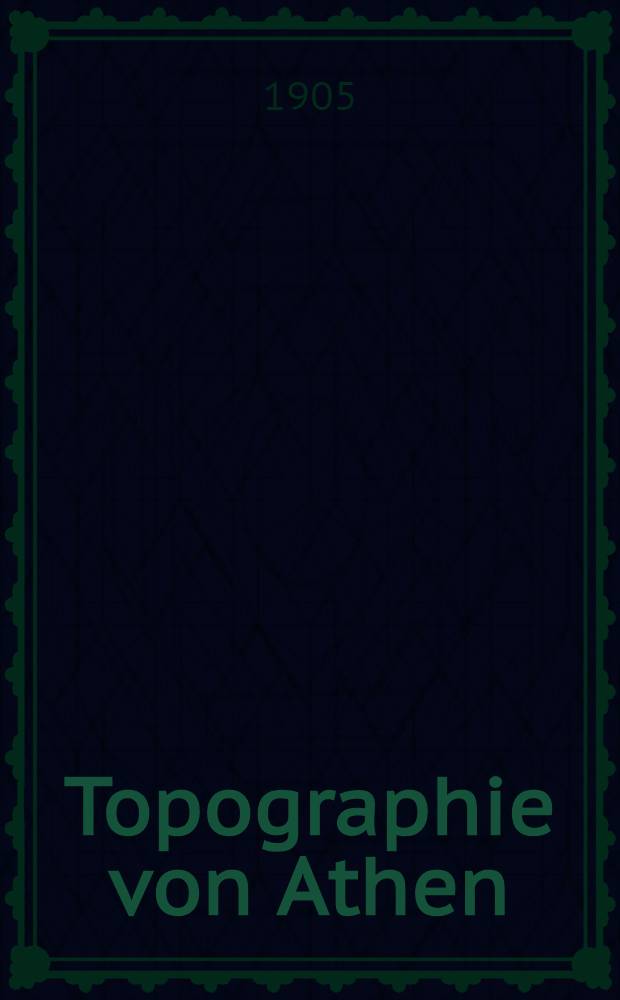 Topographie von Athen