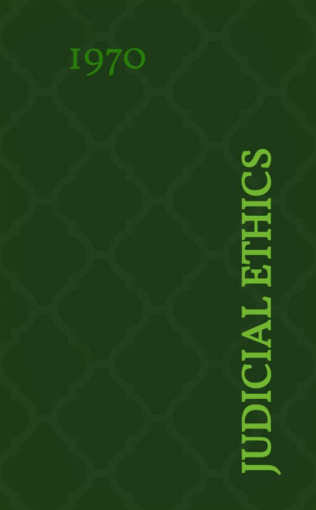 Judicial ethics