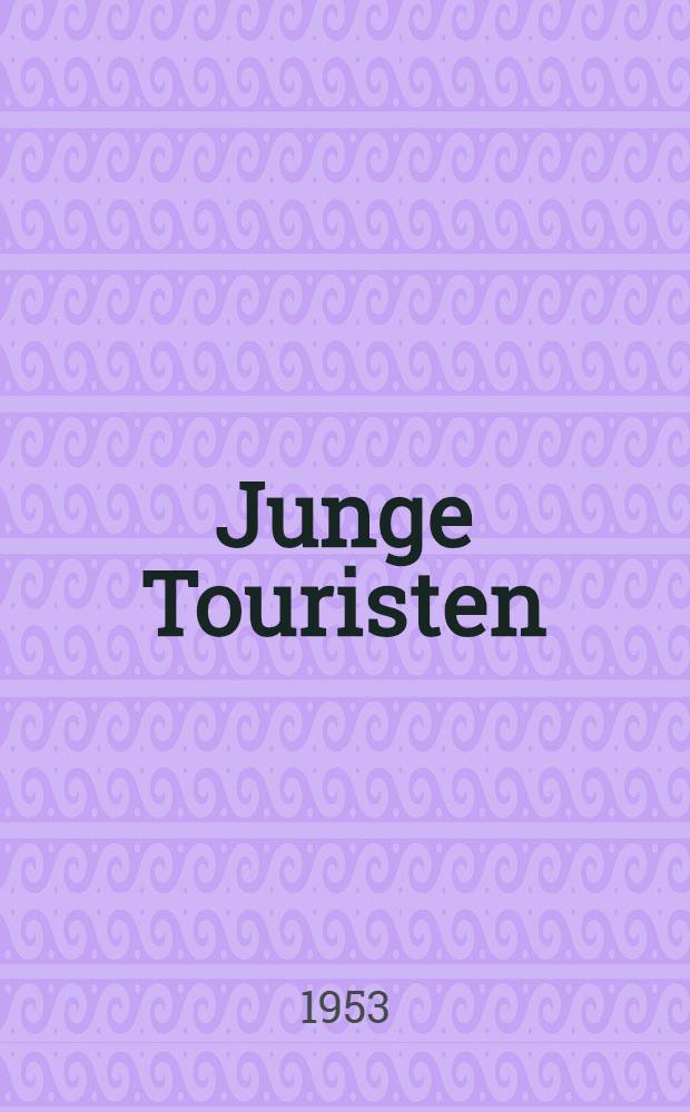 Junge Touristen