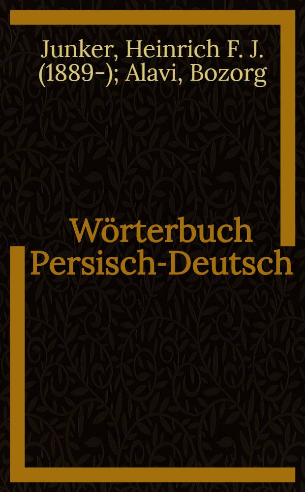 Wörterbuch Persisch-Deutsch