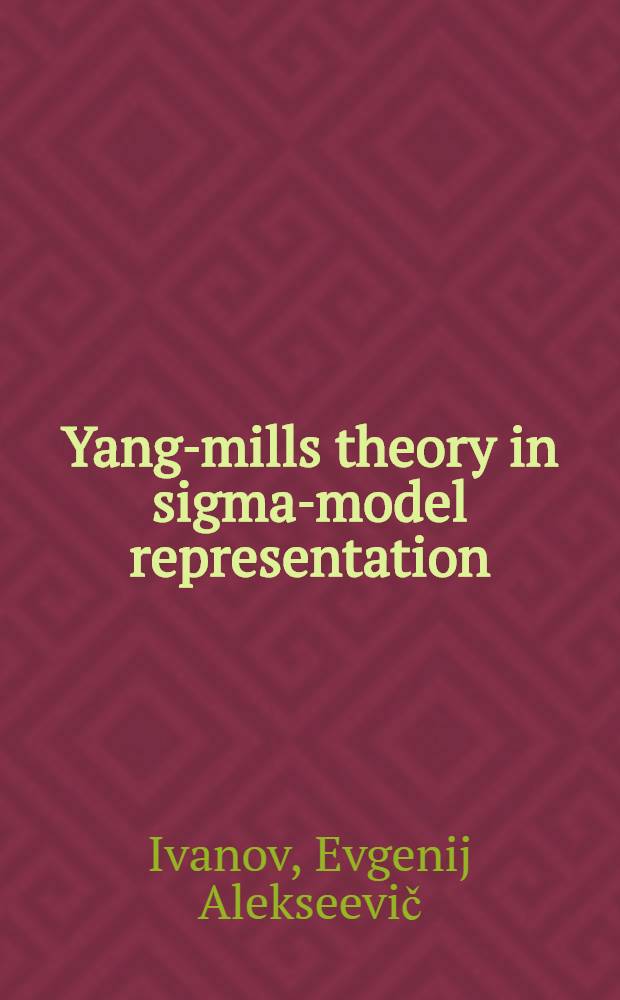 Yang-mills theory in sigma-model representation