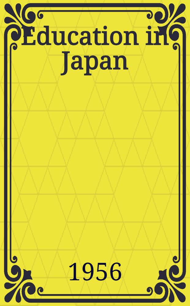 Education in Japan